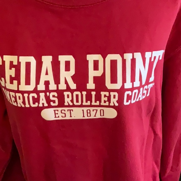 Men’s Size Medium Cedar Point Crew Neck Sweatshirt - Picture 2 of 6